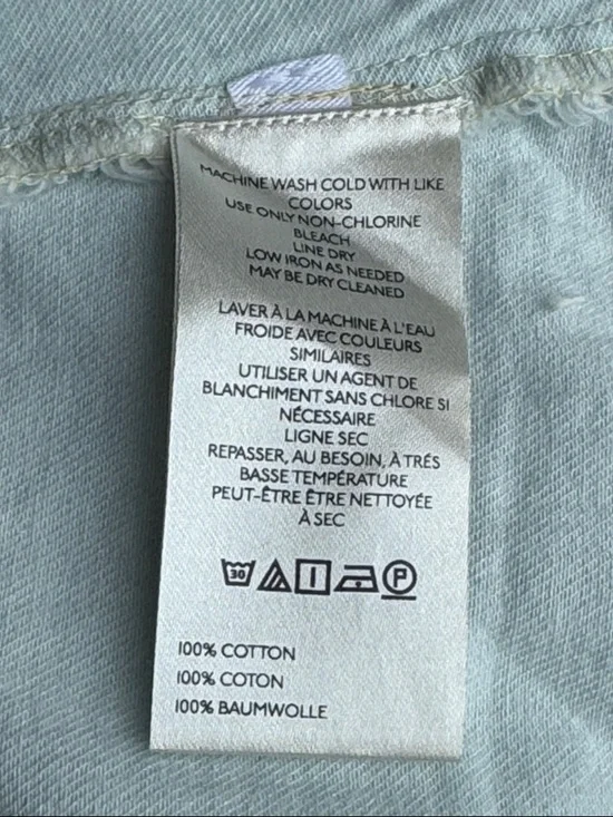 ANTHROPOLOGIE Pilcro Pintuck Basque-Waist Denim Maxi Skirt XL Light Wash $98 NWT - Picture 12 of 14